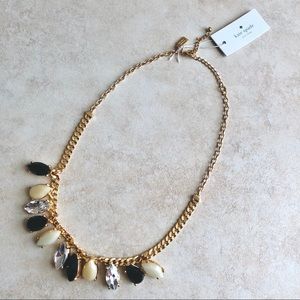 Kate Spade Gardens Of Paris BLACK & CREAM Necklace